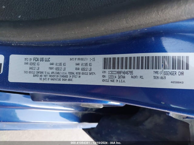 1C3CCCAB8FN646795 Chrysler 200 Limited