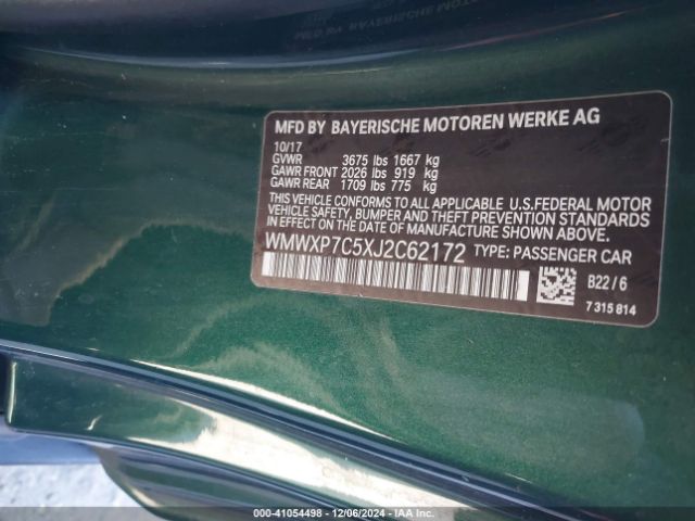WMWXP7C5XJ2C62172 Mini COOPER S