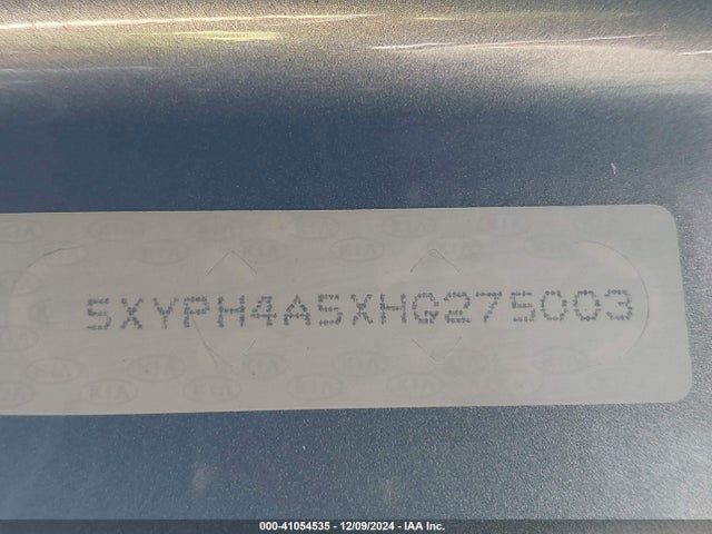 5XYPH4A5XHG275003 KIA Sorento 3.3l Ex