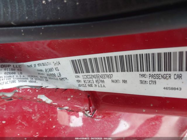 1C3CDZAG5EN227037 Dodge AVENGER SE