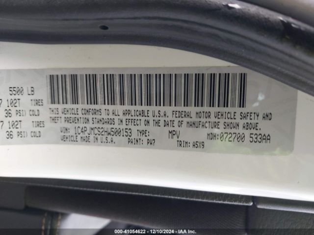 1C4PJMCS2HW500153 Jeep Cherokee Latitude 4x4
