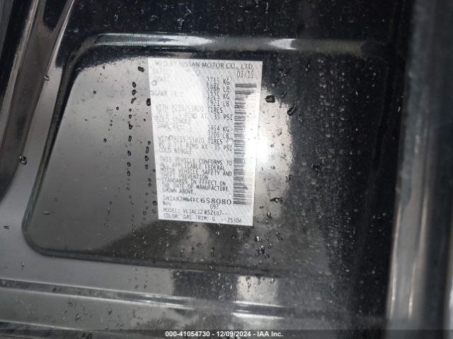 5N1AR2MN4FC658080 Nissan Pathfinder Platinum