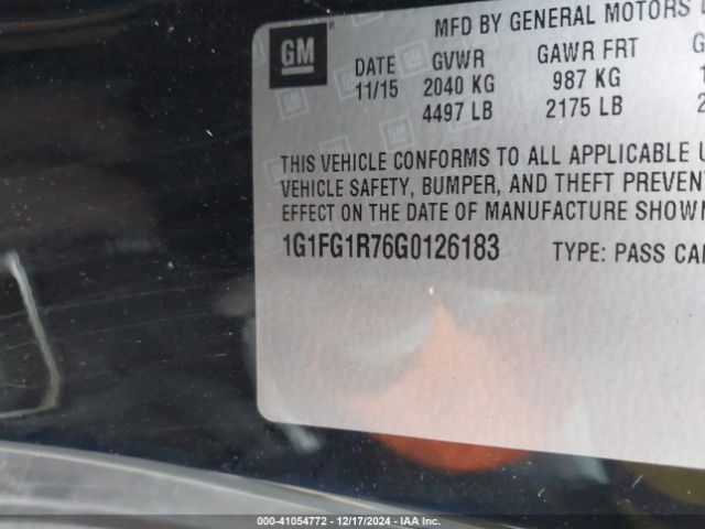 1G1FG1R76G0126183 Chevrolet CAMARO 2SS