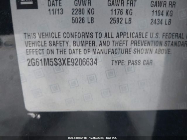 2G61M5S3XE9206634 Cadillac XTS LUXURY
