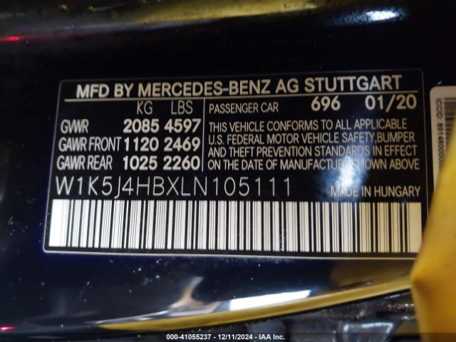 2020 MERCEDES-BENZ CLA 250 W1K5J4HBXLN105111 Photo 8