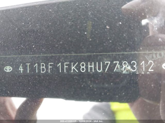 4T1BF1FK8HU778312 Toyota CAMRY XLE