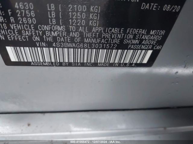 4S3BWAG68L3031572 Subaru Legacy Sport