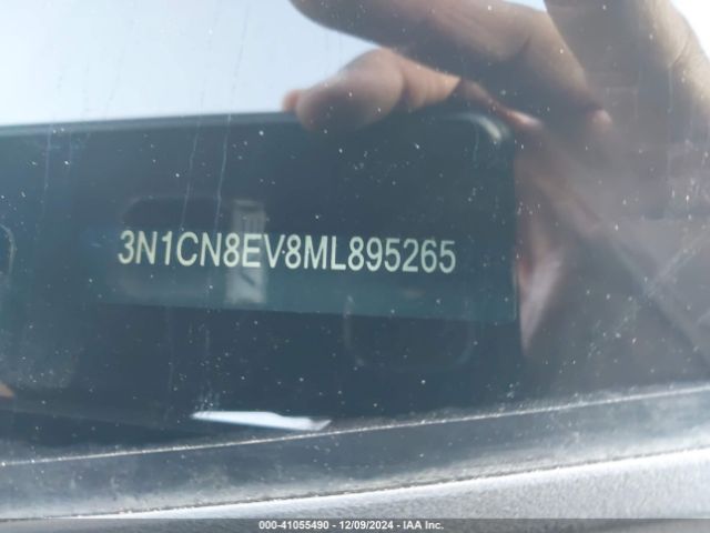 3N1CN8EV8ML895265 Nissan Versa Sv Xtronic Cvt