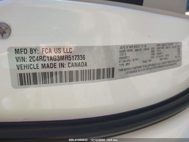 2021 CHRYSLER VOYAGER 2C4RC1AG3MR517336 Photo 8