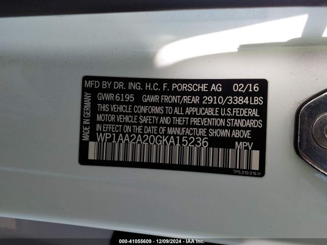WP1AA2A20GKA15236 Porsche Cayenne