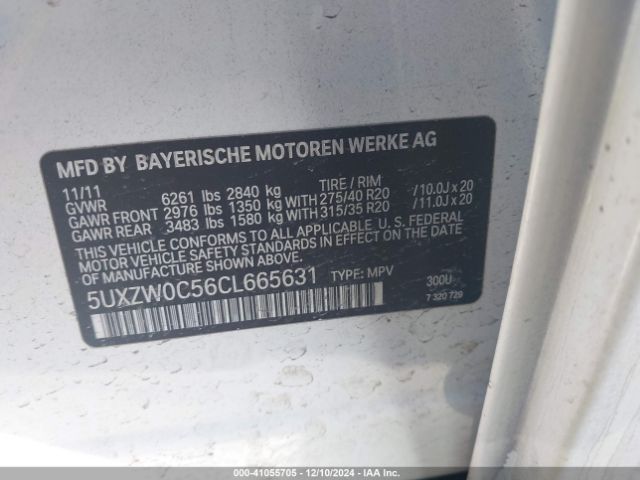 2012 BMW X5 5UXZW0C56CL665631 Photo 8