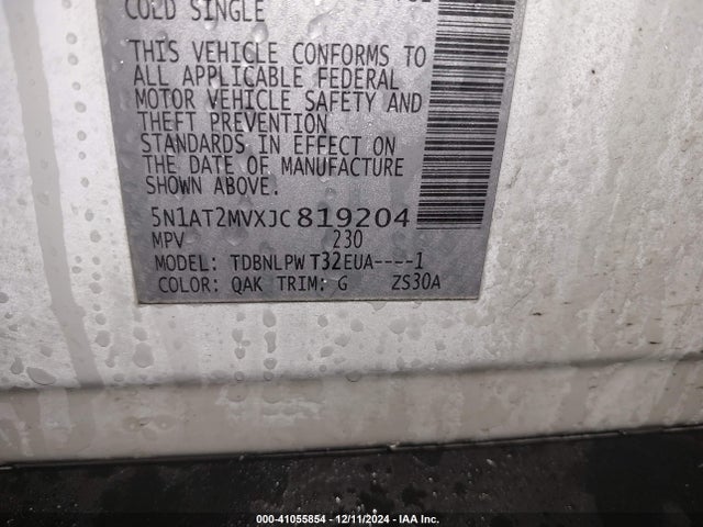 Nissan ROGUE S 2018 5N1AT2MVXJC819204 Image 9