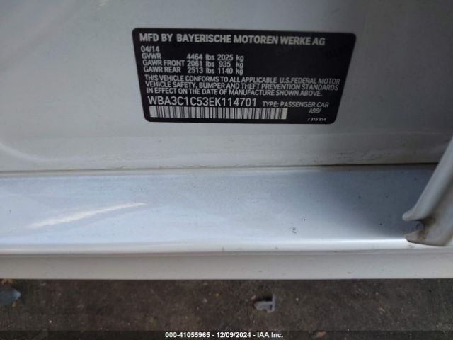 WBA3C1C53EK114701 BMW 328I