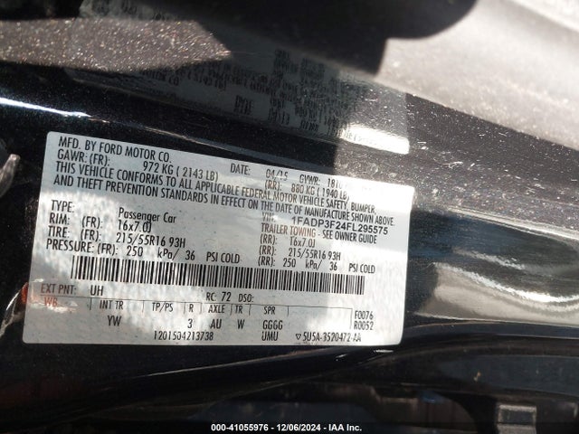 Ford FOCUS SE 2015 1FADP3F24FL295575 Image 9