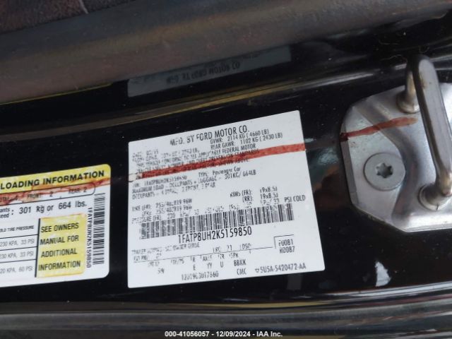 2019 FORD MUSTANG 1FATP8UH2K5159850 Photo 8