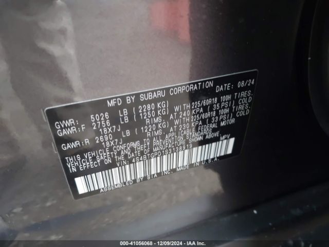 4S4BTGPD1S3138919 Subaru Outback Touring Xt