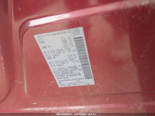 Nissan Pathfinder Sv 2014 5N1AR2MN2EC642684 Image 9