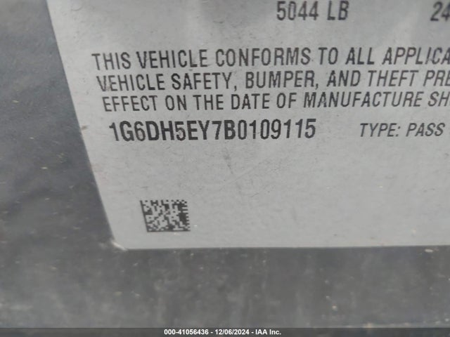 2011 CADILLAC CTS 1G6DH5EY7B0109115 Photo 8