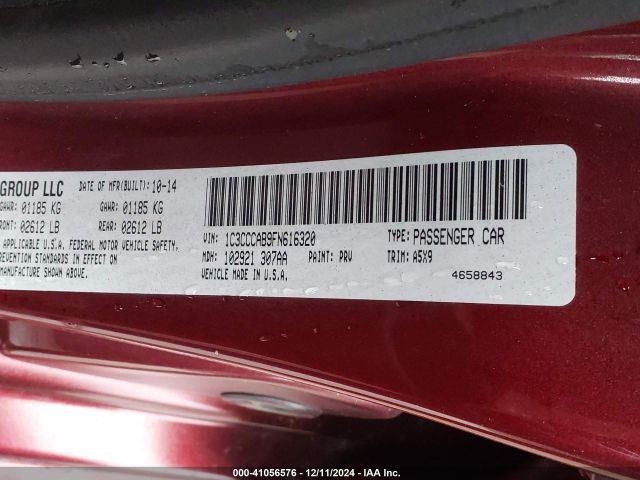 1C3CCCAB9FN616320 Chrysler 200 Limited