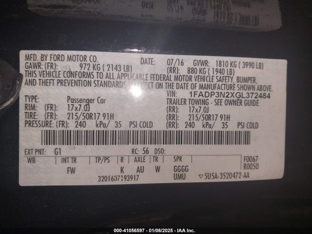 Ford Focus Titanium 2016 1FADP3N2XGL372484 Image 9