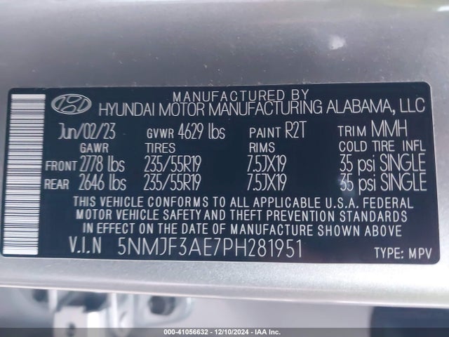 Hyundai TUCSON SEL 2023 5NMJF3AE7PH281951 Image 9