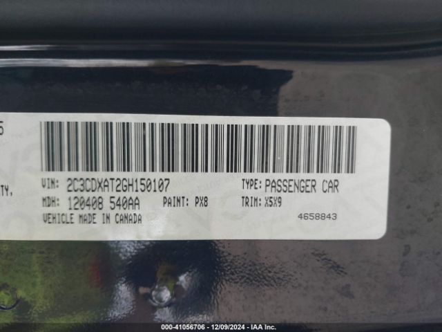 2C3CDXAT2GH150107 Dodge Charger Police