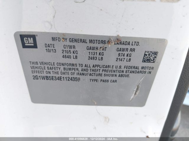 2G1WB5E34E1124359 Chevrolet Impala Limited Lt
