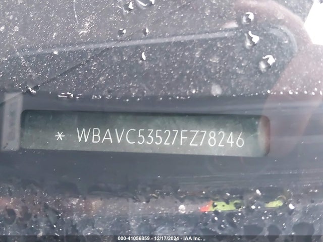 41056859 :رقم المزاد ، WBAVC53527FZ78246 vin ، 2007 Bmw 328i مزاد بيع