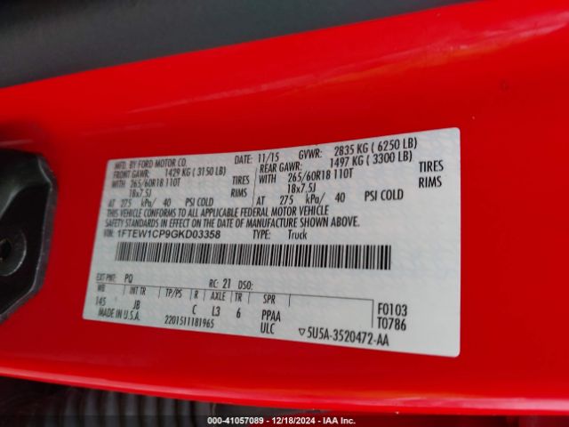 2016 FORD F-150 1FTEW1CP9GKD03358 Photo 8