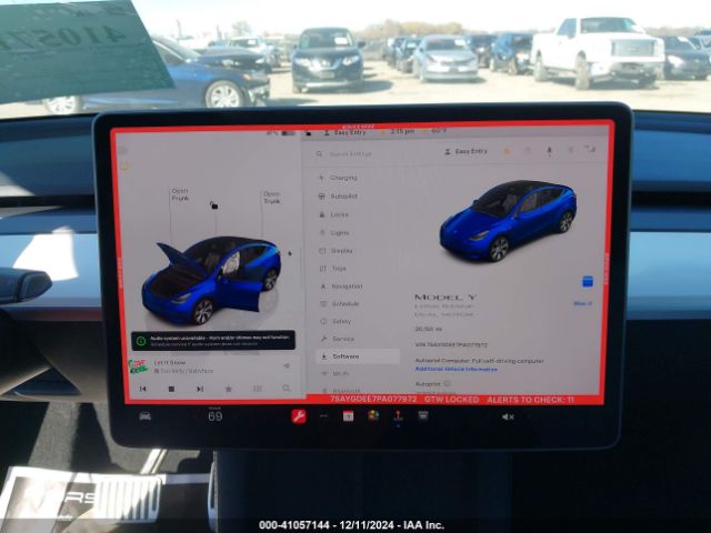 7SAYGDEE7PA077972 Tesla Model Y Awd/long Range Dual Motor All-wheel Drive
