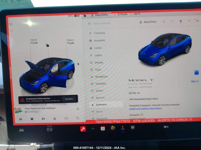 7SAYGDEE7PA077972 Tesla Model Y Awd/long Range Dual Motor All-wheel Drive