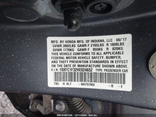 19XFC1F32HE024652 Honda Civic Ex-t