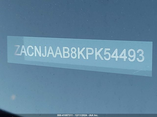ZACNJAAB8KPK54493 Jeep Renegade Sport Fwd