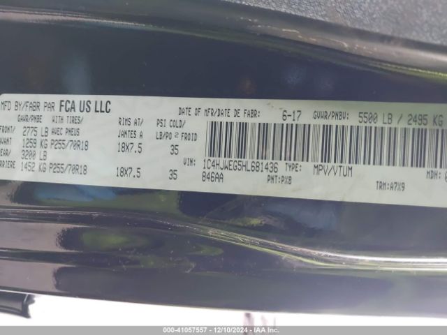 1C4HJWEG5HL681436 Jeep Wrangler Unlimited Sahara