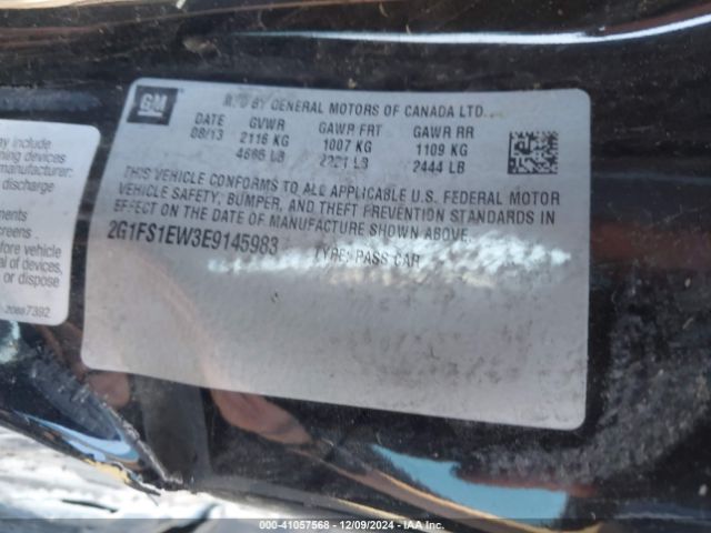 2G1FS1EW3E9145983 Chevrolet Camaro 1ss