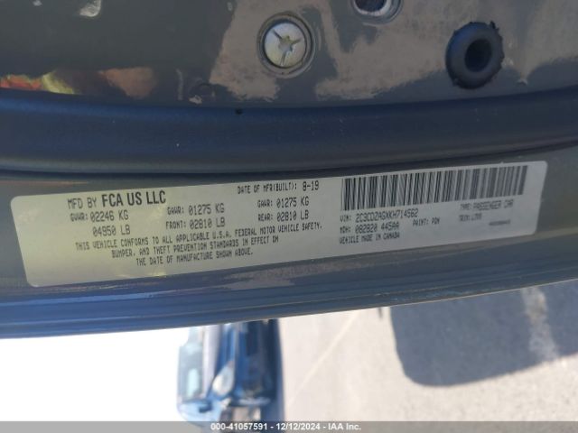 2C3CDZAGXKH714562 Dodge Challenger Sxt