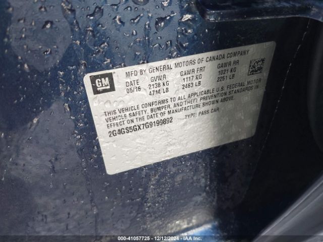 2G4GS5GX7G9199892 Buick Regal Turbo Premium Ii