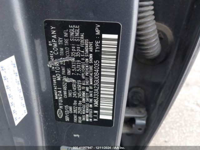 KM8J33A23GU084035 Hyundai Tucson Sport