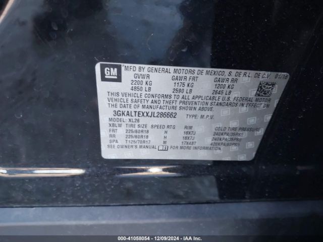 3GKALTEXXJL286662 GMC Terrain Sle