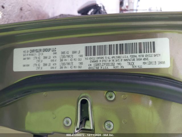 1C6RR7LG7FS551352 RAM 1500 Outdoorsman