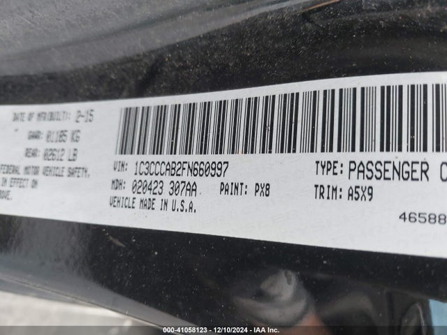 Chrysler 200 Limited 2015 1C3CCCAB2FN660997 Image 9