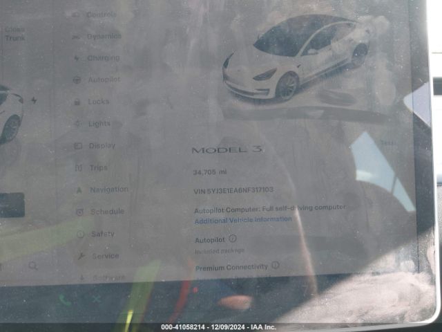 5YJ3E1EA6NF317103 Tesla Model 3 Rear-wheel Drive