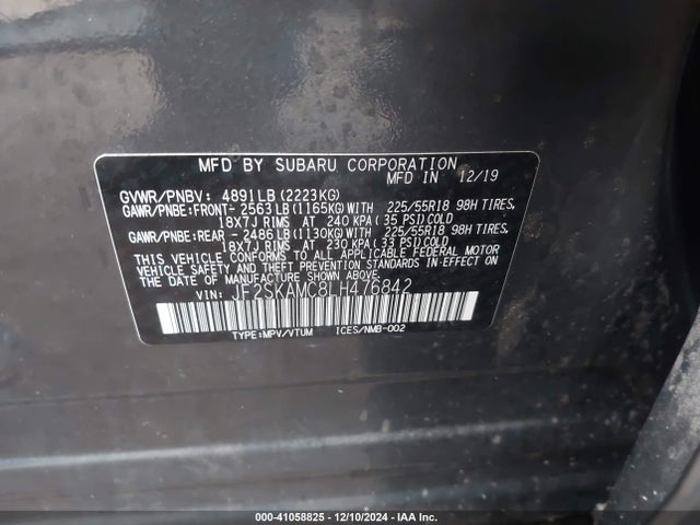 JF2SKAMC8LH476842 Subaru Forester Sport
