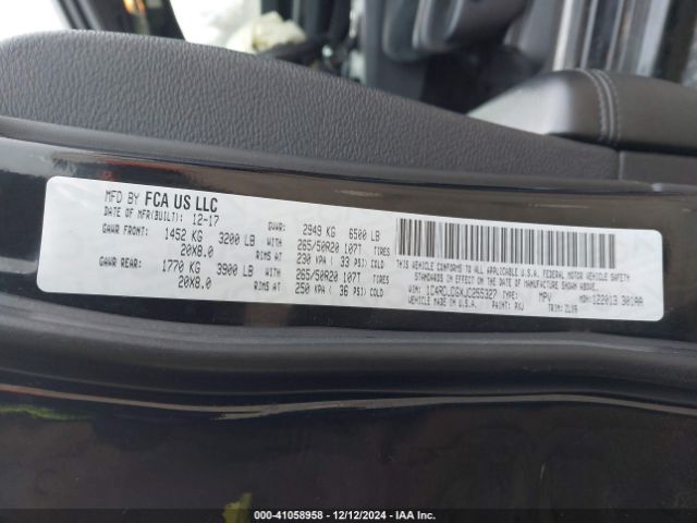 1C4RDJDGXJC255327 Dodge Durango Gt Awd