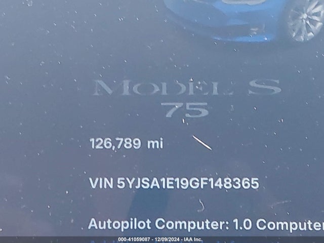 Tesla Model S 60/70/75/85 2016 5YJSA1E19GF148365 Image 14