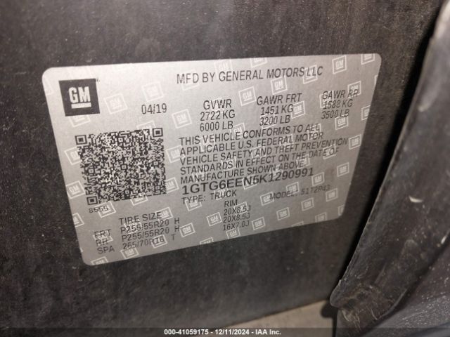 1GTG6EEN5K1290991 GMC Canyon Denali