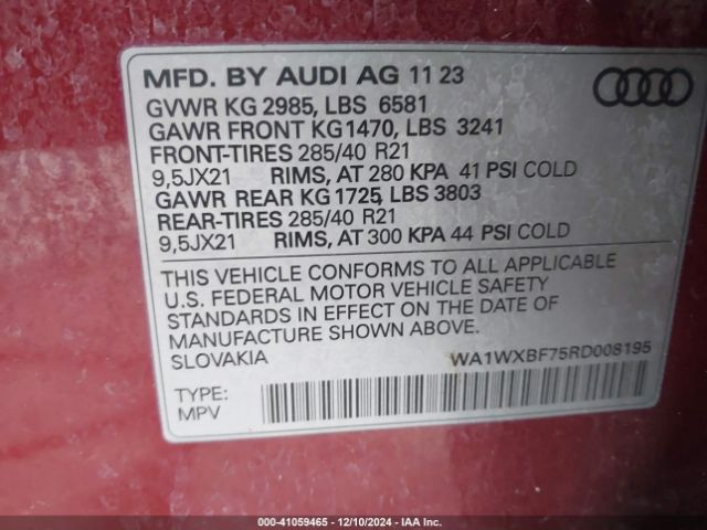 2024 AUDI Q7 WA1WXBF75RD008195 Photo 8