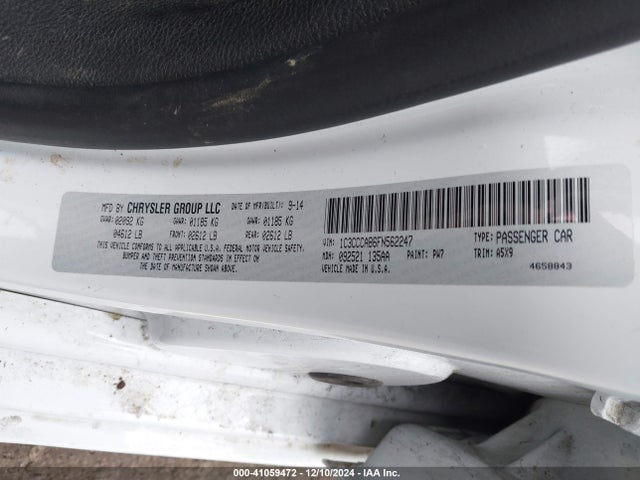 1C3CCCAB6FN562247 Chrysler 200 Limited