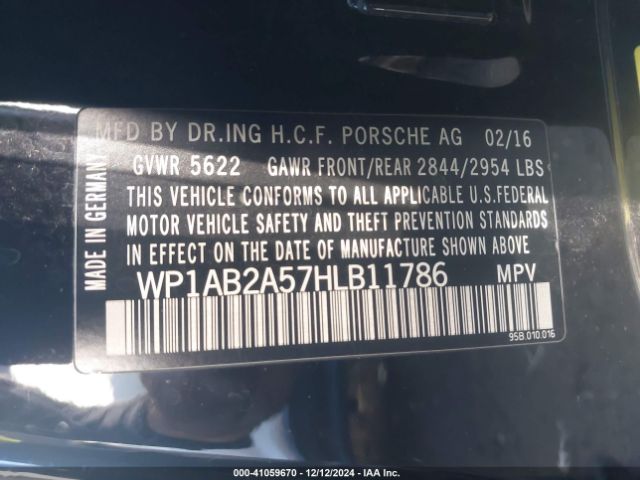 2017 PORSCHE MACAN WP1AB2A57HLB11786 Photo 8