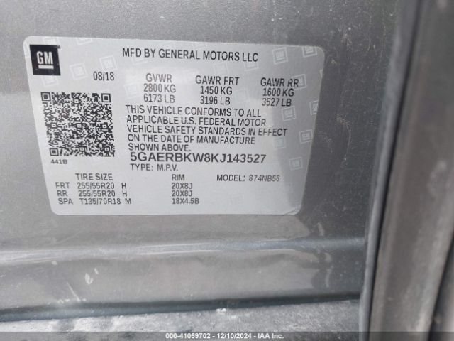 5GAERBKW8KJ143527 Buick Enclave Fwd Essence
